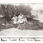 Bessie, Isabel, Bruce at Iron Baron - 1942
