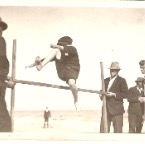 Jack Mills highjumping at Pt Gibbon