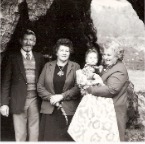 Bruce, Kim, Marg and Anna Cleggett 1983